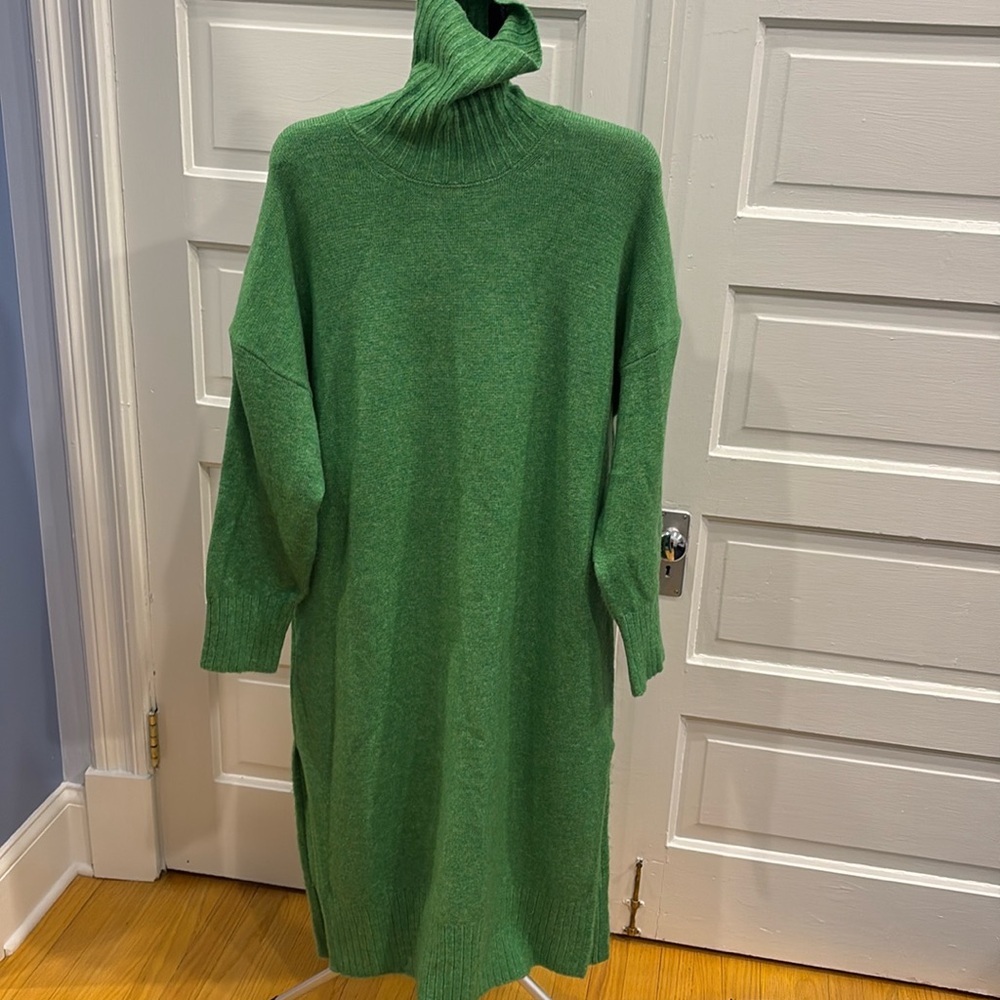 Daily Practice by Anthro green sweater dress